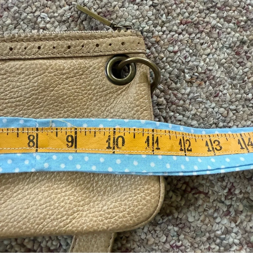 HOBO International Vida Tan Leather Wristlet